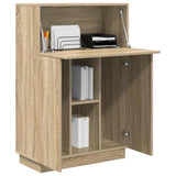 Scrivania con lo scaffale Rovere Sonoma 71,5 x 31,5 x 106,5 cm