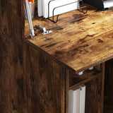 Scrivania Rovere fumé 71,5 x 31,5 x 106,5 cm Legno truciolato