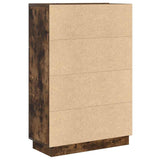 Scrivania Rovere fumé 71,5 x 31,5 x 106,5 cm Legno truciolato