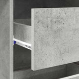 Scrivania Grigio cemento 90 x 37.5 x 75 cm Legno truciolato