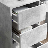 Scrivania Grigio cemento 90 x 37.5 x 75 cm Legno truciolato