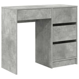 Scrivania Grigio cemento 90 x 37.5 x 75 cm Legno truciolato