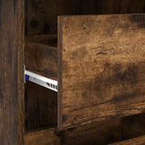 Scrivania Rovere fumé 90 x 37.5 x 75 cm Legno truciolato