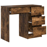 Scrivania Rovere fumé 90 x 37.5 x 75 cm Legno truciolato