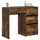 Scrivania Rovere fumé 90 x 37.5 x 75 cm Legno truciolato
