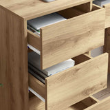 Scrivania con cassetto Rovere artigianale 90 x 37.5 x 75 cm