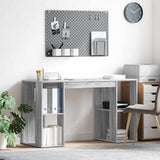 Scrivania Grigio Sonoma 130 x 50.5 x 75 cm Legno truciolato