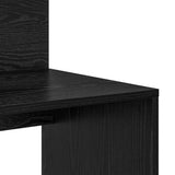Scrivania Rovere Nero 90 x 48 x 101,5 cm Legno truciolato