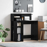 Scrivania Rovere Nero 90 x 48 x 101,5 cm Legno truciolato