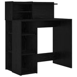 Scrivania Rovere Nero 90 x 48 x 101,5 cm Legno truciolato