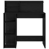 Scrivania Rovere Nero 90 x 48 x 101,5 cm Legno truciolato