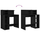 Scrivania Rovere Nero 90 x 48 x 101,5 cm Legno truciolato