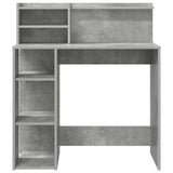 Scrivania Grigio cemento 90 x 48 x 101,5 cm Legno truciolato