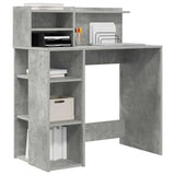 Scrivania Grigio cemento 90 x 48 x 101,5 cm Legno truciolato