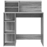 Scrivania Grigio Sonoma 90 x 48 x 101,5 cm Legno truciolato