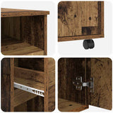 Scrivania con Ruote con cassetto Legno vecchio 91 x 50 x 77 cm