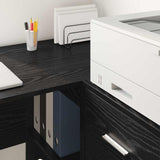 Scrivania Rovere Nero 102 x 50 x 75 cm Legno truciolato