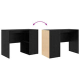 Scrivania Rovere Nero 102 x 50 x 75 cm Legno truciolato