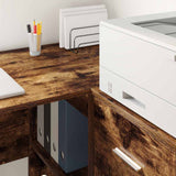 Scrivania Rovere fumé 102 x 50 x 75 cm Legno truciolato