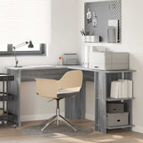 Scrivania ad angolo Grigio Sonoma 140 x 113,5 x 75 cm