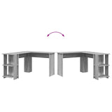 Scrivania ad angolo Grigio Sonoma 140 x 113,5 x 75 cm