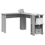 Scrivania ad angolo Grigio Sonoma 140 x 113,5 x 75 cm