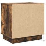Armadio da Notte 2 pcs Rovere fumé 50 x 34,5 x 50 cm.