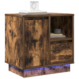 Armadio da Notte 2 pcs Rovere fumé 50 x 34,5 x 50 cm.