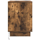 Armadio da Notte 2 pcs Rovere fumé 50 x 34,5 x 50 cm.