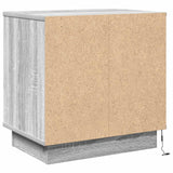 Armadio da Notte con cassetto 2 pcs Grigio 50 x 34,5 x 50 cm.