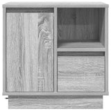 Armadio da Notte con cassetto 2 pcs Grigio 50 x 34,5 x 50 cm.