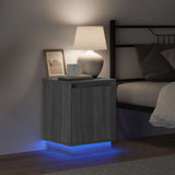Armadio da Notte Grigio 39 x 34,5 x 50 cm Legno truciolato