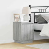Armadio da Notte Grigio 39 x 34,5 x 50 cm Legno truciolato