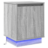 Armadio da Notte Grigio 39 x 34,5 x 50 cm Legno truciolato