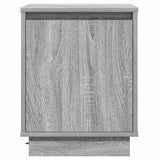 Armadio da Notte Grigio 39 x 34,5 x 50 cm Legno truciolato