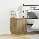 Armadio da Notte 2 pz Rovere artigianale 39 x 34,5 x 50 cm