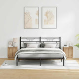Armadio da Notte 2 pz Rovere artigianale 39 x 34,5 x 50 cm