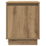 Armadio da Notte 2 pz Rovere artigianale 39 x 34,5 x 50 cm