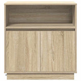 Credenza con LED rovere sonoma 71 x 34.5 x 75 cm
