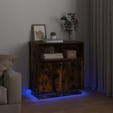 Madia LED Rovere fumé 71 x 34,5 x 75 cm Legno truciolato