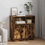 Madia LED Rovere fumé 71 x 34,5 x 75 cm Legno truciolato