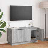 Mobile TV Grigio Sonoma 100 x 38 x 49 cm Legno truciolato