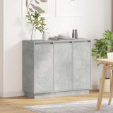 Madia LED Grigio cemento 90 x 32 x 75 cm Legno truciolato