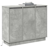 Madia LED Grigio cemento 90 x 32 x 75 cm Legno truciolato