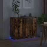 Madia LED Rovere fumé 90 x 32 x 75 cm Legno truciolato