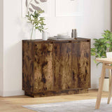 Madia LED Rovere fumé 90 x 32 x 75 cm Legno truciolato