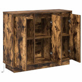 Madia LED Rovere fumé 90 x 32 x 75 cm Legno truciolato
