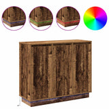 Madia LED Legno vecchio 90 x 32 x 75 cm Legno truciolato