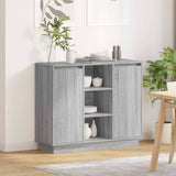 Madia LED Grigio Sonoma 90 x 32 x 75 cm Legno truciolato