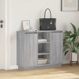 Madia LED Grigio Sonoma 90 x 32 x 75 cm Legno truciolato